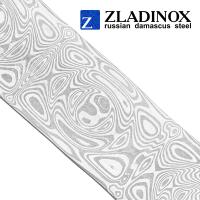 Damascus steel billet ZDI-Vanadis ("medium rose" pattern, 150 layers)