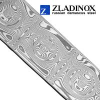 Damascus steel billet ZD-0801 ("small rose" pattern, 150 layers)