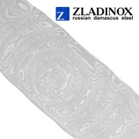 Damascus steel billet ZDI-Elmax ("big rose" pattern, 300 layers)