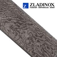 Carbon-free composite Damascus steel ZDI-0225 ("wild" pattern, 300 layers)